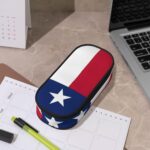 Flag of Texas Print Pencil Case Stationery Tool Office Supplies Unisex Accessory Suitable Any Occasion - Image 8