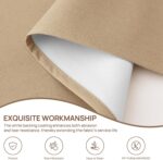 SMABU Couch Arm Covers Sofa Arm Covers 2 Pcs Linen Blend Textured Washable Armrest Cover aganist Pet Scratch Stain Protect and Decorate Armchair Recliner W20 x L24, Camel - Image 5