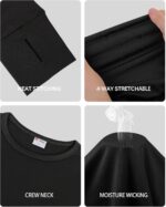 WIHOLL Long Johns Thermal Underwear for Women Fleece Lined Base Layer Pajama Set Winter Clothing - Image 6