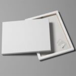 Feelyou Orange and Black Canvas Wall Art - Geometric Circle and Rectangle Square Bathroom Wall Art for Home Decor Abstract Artwork Kids Wall Painting - Image 7