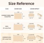 Couch Cover for 3-4 Cushion Couch Sofa Cover for Dog, Couch Covers for Oversized Sofa, Sofa Covers Washable Pet Couch Covers, Sofa Slipcover Non-Slip L Shape Couch Cover, 71''x150'', Khaki - Image 7