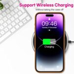 OOK Compatible with iPhone 14 Pro Max Brown Leopard Case with Wrist Strap, Leopard Cheetah TPU Shockproof Protection Slim Silicone Cover with Camera Lens Protection for Women Girls, for 6.7inch - Image 7