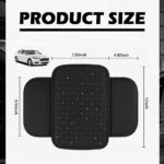 Bling Star Car Center Console Cover,Leather Arm Rest Cover for Car with Non-Slip Particles & Side Pokets,Cars Armrest Covers Cars Interior Accessories for Relieving Arm Fatigue - Image 3