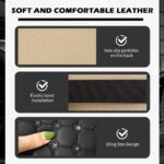 Bling Star Car Center Console Cover,Leather Arm Rest Cover for Car with Non-Slip Particles & Side Pokets,Cars Armrest Covers Cars Interior Accessories for Relieving Arm Fatigue - Image 4