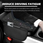 Bling Star Car Center Console Cover,Leather Arm Rest Cover for Car with Non-Slip Particles & Side Pokets,Cars Armrest Covers Cars Interior Accessories for Relieving Arm Fatigue - Image 5