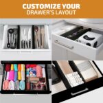 Bambüsi 4 Pack Drawer Dividers - 2.6" High, 16-22" Adjustable Drawer Bamboo Organizers for Clothes, Expandable Dresser Separators in Bedroom/Bathroom/Kitchen/Office Organization and Storage (Black) - Image 7