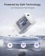 30W Compact Wall Charger, USB C Charger Block with GaN III Tech, PD3.0 PPS QC4.0 Fast Foldable Power Adapter for iPhone 16 15, Galaxy, Pixel, iPad, AirPods,MacBook Air (White, 1 Pack) - Image 4