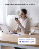 30W Compact Wall Charger, USB C Charger Block with GaN III Tech, PD3.0 PPS QC4.0 Fast Foldable Power Adapter for iPhone 16 15, Galaxy, Pixel, iPad, AirPods,MacBook Air (White, 1 Pack) - Image 6