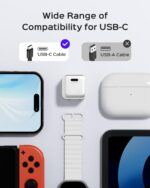 30W Compact Wall Charger, USB C Charger Block with GaN III Tech, PD3.0 PPS QC4.0 Fast Foldable Power Adapter for iPhone 16 15, Galaxy, Pixel, iPad, AirPods,MacBook Air (White, 1 Pack) - Image 7