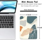 Dapesuom Small Mouse Pad, 6 x 8 Inch Thick Rubber Premium-Textured Non-Slip Portable & Washable Mini Mouse Mat for Women Men Wireless Laptops Keyboard Tray Gaming Work Computer Office Travel, Leaf - Image 3