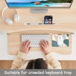 Dapesuom Small Mouse Pad, 6 x 8 Inch Thick Rubber Premium-Textured Non-Slip Portable & Washable Mini Mouse Mat for Women Men Wireless Laptops Keyboard Tray Gaming Work Computer Office Travel, Leaf - Image 7