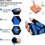 MOREOK Cycling Gloves Bike Gloves for Men/Women-[5MM Gel Pad] Half Finger Bicycle Biking Gloves for Cycling/Weight Lifting/Gym/Motorcycle/Rowing/Outdoor Sports - Image 3
