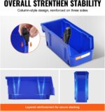 VEVOR Plastic Stackable Storage Bins 12 Pack (11 x 5 x 5-Inch), Hanging Storage Organizer Bins, Heavy Duty Stacking Containers for Closet, Garage, Office, Home, Pantry or Small Parts Organization - Image 5