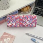 Cute Pencil Case Aesthetic Student Pencil Pouch Coin Pen Pouch Cosmetic Bag Office Stationery Organizer For Kids Teen School (Y) - Image 3