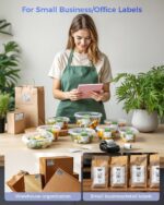 Phomemo Label Maker Machine with Tapes, Bluetooth Thermal Label Printer Easy to Use with Phones & PC, Address Label Maker for Small Business, Offcie, Home, 2 Inch Barcode Printer with 3 Label Rolls - Image 4