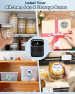 Phomemo Label Maker Machine with Tapes, Bluetooth Thermal Label Printer Easy to Use with Phones & PC, Address Label Maker for Small Business, Offcie, Home, 2 Inch Barcode Printer with 3 Label Rolls - Image 10