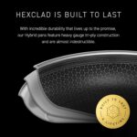 HexClad Hybrid Nonstick 4.5-Quart Deep Sauté Pan with Tempered Glass Lid, Stay-Cool Handle, Dishwasher-Friendly, Oven-Safe Up to 900°F, Induction Ready, Compatible with All Cooktops - Image 6