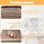 LANIAKEA 4 PCS Plastic Sofa Cushion Covers 28x28x9 Inch PVC Waterproof Couch Covers Clear Furniture Sofa Seat Slipcover for Against Cat Dog Clawing Scratching - Image 4