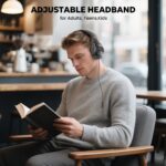 2025 Upgraded USB Type C Wired Headphones, Over-Ear Headphones with Microphone and Volume Control Foldable Corded Stereo for Smartphone Tablet(Black) - Image 8