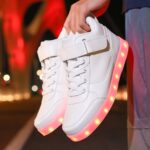 LED Unisex Light Up Shoes High Top Luminous Flashing USB Charging Lace Up Couples Sneakers for Women Men - Image 5