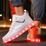 LED Unisex Light Up Shoes High Top Luminous Flashing USB Charging Lace Up Couples Sneakers for Women Men - Image 6