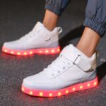 LED Unisex Light Up Shoes High Top Luminous Flashing USB Charging Lace Up Couples Sneakers for Women Men - Image 7