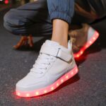 LED Unisex Light Up Shoes High Top Luminous Flashing USB Charging Lace Up Couples Sneakers for Women Men - Image 8
