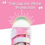 K KomForme Toddler Boys & Girls Shoes Kids Canvas Sneakers with Cartoon Dual Hook and Loops - Image 5