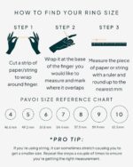PAVOI 14K Gold Plated Pearl Hammered Ring for Women | Dainty Elegant Stackable Cubic Zirconia Thin Band for Women - Image 6