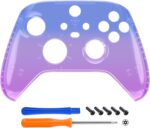 eXtremeRate Replacement Faceplate for Xbox Series X & S Controller - Personalize Your Control - Gradient Translucent Bluebell Front Housing Shell for Xbox Wireless Controller - Image 4