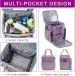 Pet Grooming Bag, Dog Grooming Supplies Organizer Tote Bag, Perfect for Pet Grooming Tool Kit Accessories-Purple - Image 3
