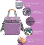 Pet Grooming Bag, Dog Grooming Supplies Organizer Tote Bag, Perfect for Pet Grooming Tool Kit Accessories-Purple - Image 4