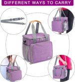 Pet Grooming Bag, Dog Grooming Supplies Organizer Tote Bag, Perfect for Pet Grooming Tool Kit Accessories-Purple - Image 7
