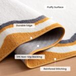 SLEEP ZONE Kids Rugs for Playroom, Washable Rugs for Children Toddlers Bedroom, Non Slip Rug Play Mat Soft Dorm Nursery Carpet, Beige, 3X5 Feet - Image 4