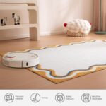 SLEEP ZONE Kids Rugs for Playroom, Washable Rugs for Children Toddlers Bedroom, Non Slip Rug Play Mat Soft Dorm Nursery Carpet, Beige, 3X5 Feet - Image 6