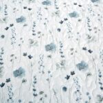 Chezmoi Collection Fran 3-Piece Floral Quilt Set Queen - Blue White Poppy Floral Watercolor Printed Microfiber Lightweight Bedspread Set for All Season - Image 5