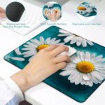 Mouse Pad Daisies Floating in Turquoise Water Computer Mousepad Washable Non-Slip Rubber Base Mouse Mat,Laptop Desk Accessories Decoration 9.5 Inches x 7.9 Inches - Image 4