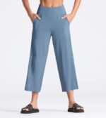 THE GYM PEOPLE Womens' Yoga Pants with Pockets and Tummy Control High Waist in Flare Crop - Image 4