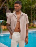 COOFANDY Mens Short Sleeve Cuban Guayabera Shirt Casual Summer Beach Button Down Shirts - Image 6