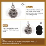 Kabinka D&D Dice Set with Pocket Watch Shell, 7Pcs Polyhedral Dice Set, DND Dice with Necklace Perfect for Dungeons and Dragons Dice, RPG, Role Playing Dice Accessory (Monster, Ancient Silver) - Image 5