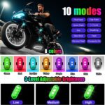 Wireless LED Lights for Car, Wireless Rock Lights with 8 Colors 10 Modes,Led Strobe Warning Light, Motorcycles, Boats, Camping, Bikes, Drones，Design in USA (4pcs Black) - Image 5