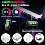 Wireless LED Lights for Car, Wireless Rock Lights with 8 Colors 10 Modes,Led Strobe Warning Light, Motorcycles, Boats, Camping, Bikes, Drones，Design in USA (4pcs Black) - Image 8