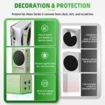 Magnetic Smart Wraps for Xbox Series S Console, Classic-Windows Design Protective Cover Case for Xbox Series S Accessories with Premium PU Leather and Soft Inner Lining - Classic - Image 4