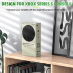 Magnetic Smart Wraps for Xbox Series S Console, Classic-Windows Design Protective Cover Case for Xbox Series S Accessories with Premium PU Leather and Soft Inner Lining - Classic - Image 8