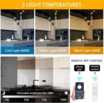 Mini Chandelier for Kitchen Island Modern Crystal Pendant Lighting LED Dining Room Hanging Lights Cylinder Drop Lights Ceiling Lighting Fixture Kitchen Sink Bedroom Bathroom 2700K 6000K - Image 4