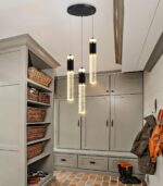 Mini Chandelier for Kitchen Island Modern Crystal Pendant Lighting LED Dining Room Hanging Lights Cylinder Drop Lights Ceiling Lighting Fixture Kitchen Sink Bedroom Bathroom 2700K 6000K - Image 10