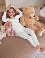 Arshiner Thermal Underwear for Kids Long Johns Girls Base Layer Top and Bottom Set - Image 4