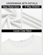 Arshiner Thermal Underwear for Kids Long Johns Girls Base Layer Top and Bottom Set - Image 7