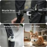 Silicone Strap Case for Insta360 Go Ultra, Cat Collar Wristband Backpack Clip Bicycle Strap for Insta360 Go Ultra Accessories - Image 5
