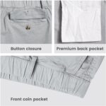 maamgic Men's Classic-fit 5.5" Cotton Casual Shorts Elastic Waistband with Multi-Pocket Daily Wear Walking Summer Outfit - Image 6